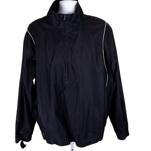 Izod XFG Mens Black Performance 1/2 Zip Jacket XXL - Picture 6 of 8